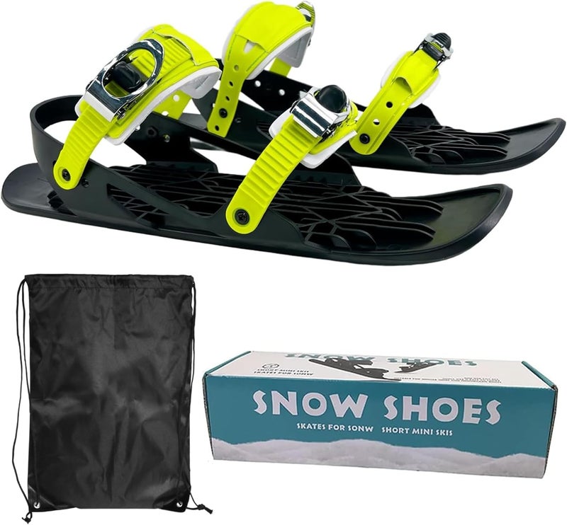 FAYFA Mini Short Ski Skates for Snow Pro Version - Adjustable Snowskates Snowblades Skiboards for Winter Sport Skiing Equipment - Image 1